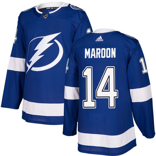 Adidas Tampa Bay Lightning #14 Pat Maroon Blue Home Authentic Youth Stitched NHL Jersey->youth nhl jersey->Youth Jersey